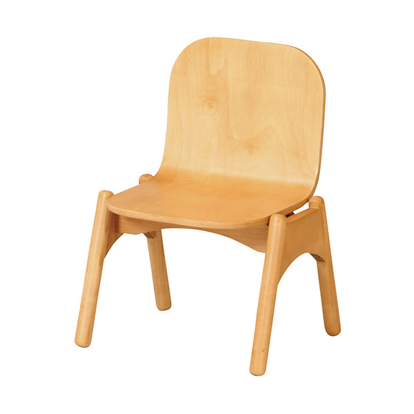キッズチェア　子供椅子　合成皮革　ブラウンホワイト