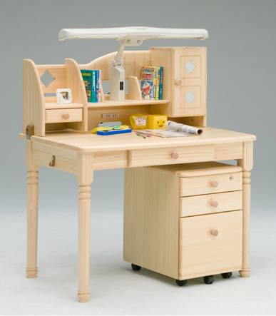 木製学習机 インバーター照明付き 学習机 マルニ木工 注文 天然木