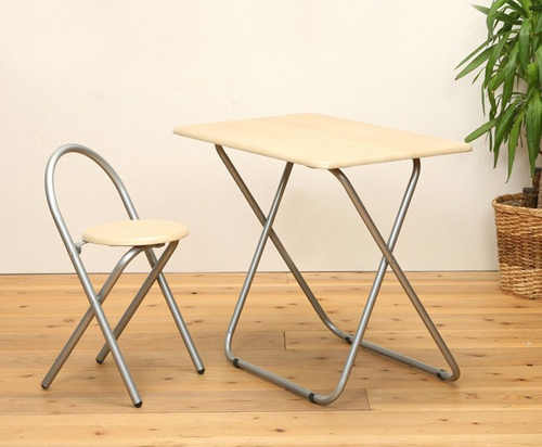 折りたたみデスク&チェアセット 完成品 折り畳みテーブル椅子セット
