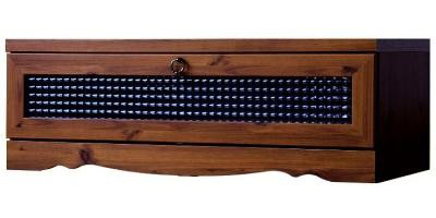 アンティーク調 テレビボード 幅90cm フラップ扉 AVラック ローボード