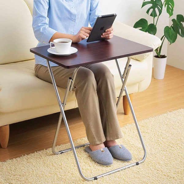折りたたみテーブル 幅58cm サイドテーブル 机 補助テーブル フォールディングテーブル 簡易テーブル 折り畳み式  aimcube（エイムキューブ）-インテリア・家具・雑貨・ハンドメイド作品