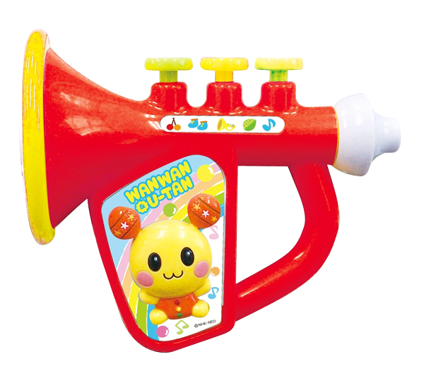 うーたんの子ども用ラッパ 子供用 ラッパ型 楽器 ☆ 幼児用 おもちゃ ラッパ風 ☆ 単4電池2本付 ♪  aimcube（エイムキューブ）-インテリア・家具・雑貨・ハンドメイド作品