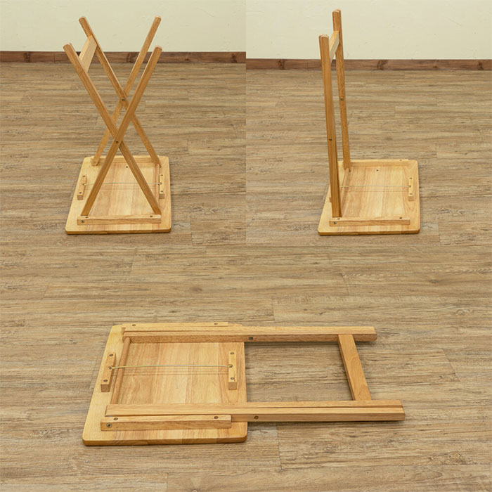 折りたたみテーブル 幅48.5cm サイドテーブル 北欧風 簡易 作業台 