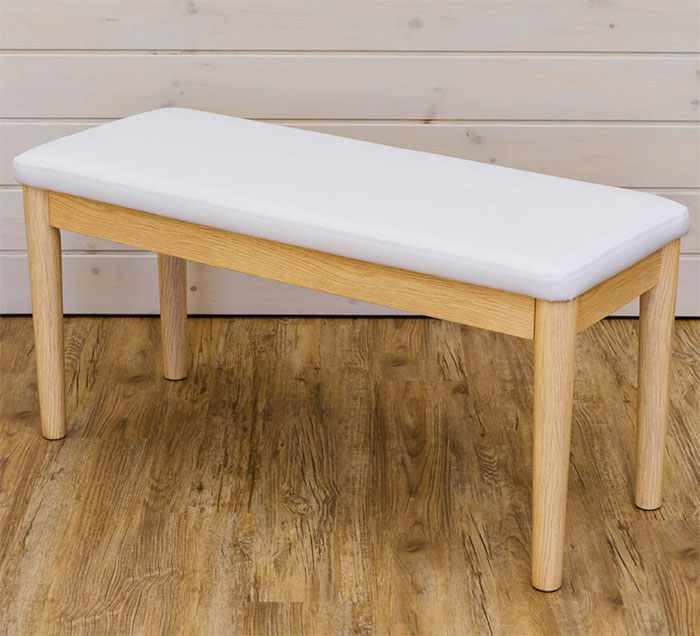 北欧風 ダイニングベンチ 幅86cm ベンチチェア シンプル 食卓ベンチ 食卓椅子 長椅子 ベンチチェアー 天然木製 - aimcube