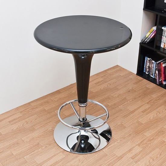 昇降式 バーテーブル 幅60cm 丸テーブル 天板回転テーブル 昇降テーブル 丸テーブル 脚置き付 - aimcube（エイムキューブ
