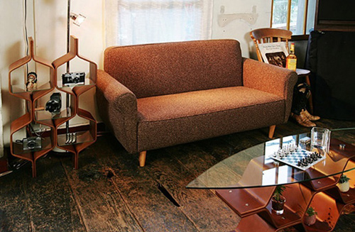 カントリーコーナー ガラス センターテーブル