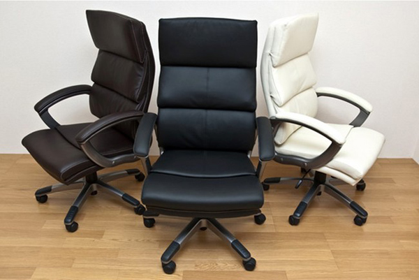 昇降式 プレジデントチェア 合成皮革 パソコンチェア オフィスチェア ハイバックチェア Puキャスター付 Aimcube エイムキューブ インテリア 家具 雑貨 ハンドメイド作品