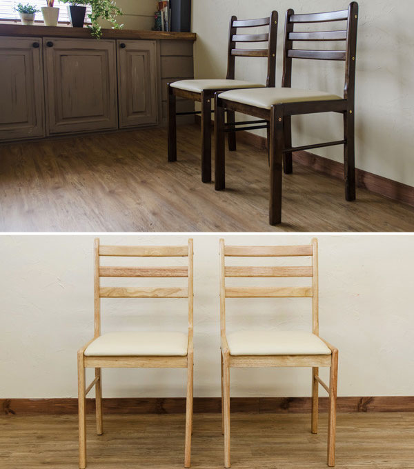 IKEA ダイニングチェア 2脚セット 天然木 カフェ風 ダイニング